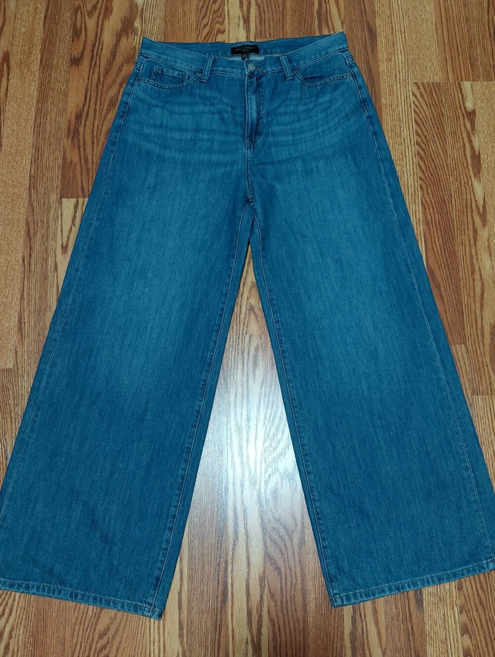 Banana Republic Wide-Leg Jean Blue Denim Women Sz 12 Exaggerate Wide Leg 90s Y2k
